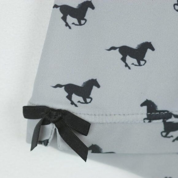 Monkeybar Buddies Derby Days Girls Size 10 Gray Black Horse Gymnastics Shorts - Picture 5 of 6